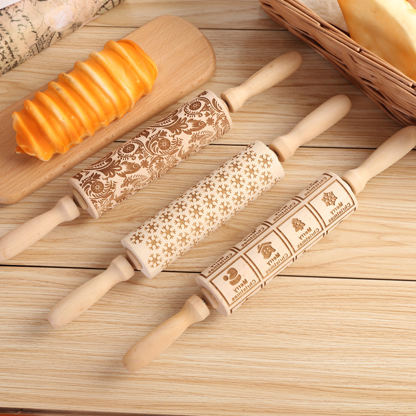 1PC Embossing Engraved Rolling - Kitchen Roller Baking review and price
