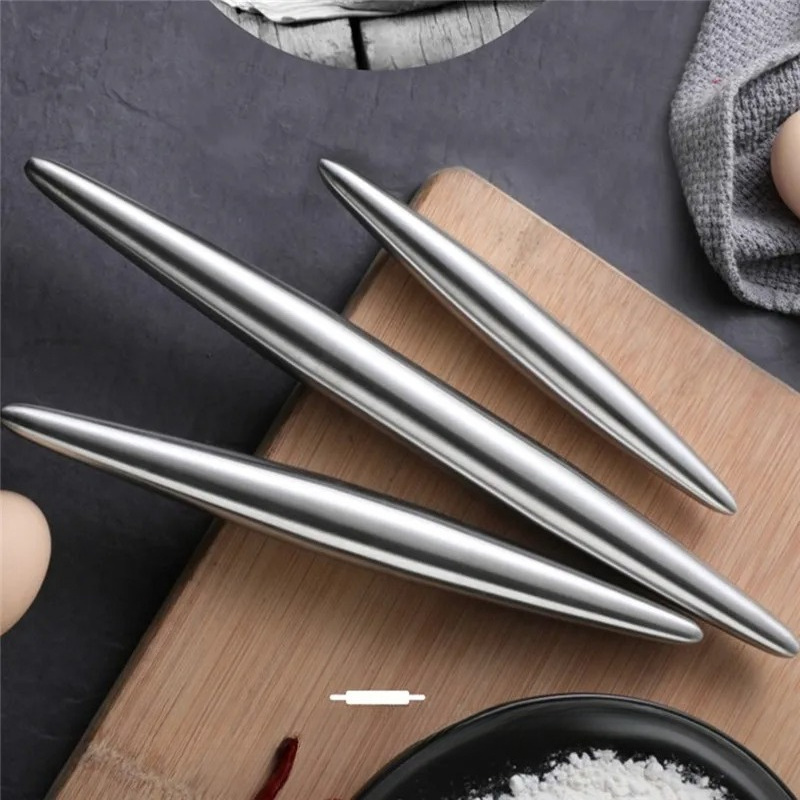 1Pc Stainless Steel Rolling Pi - Kitchen Roller Baking review and price