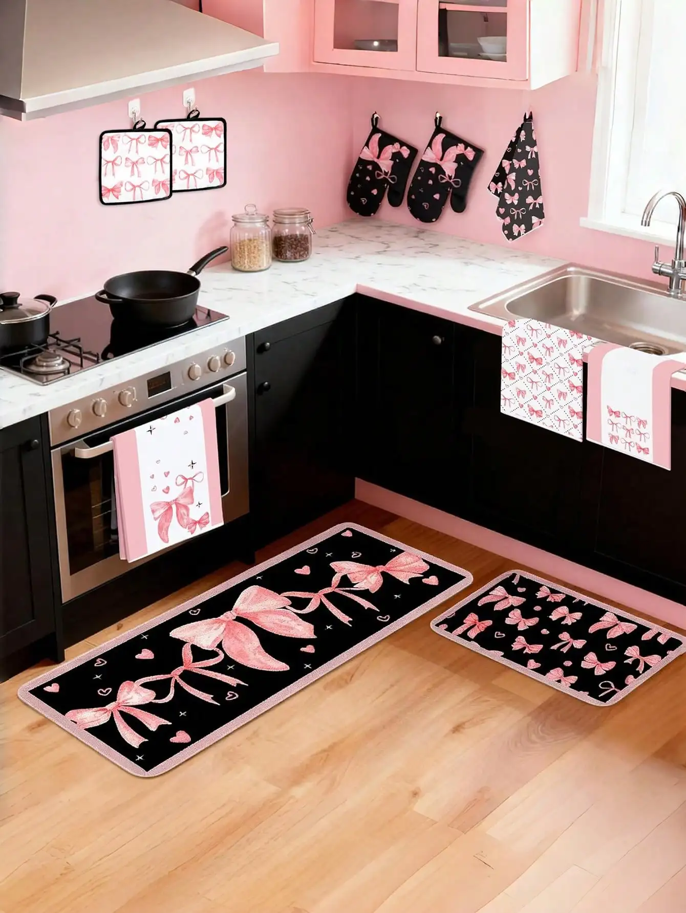 10PCS Pink Bow Kitchen Accesso - Baking Kitchen Set review and price