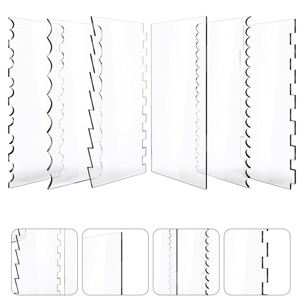 6Pcs Transparent Acrylic Cake  - Baking Kitchen Set review and price