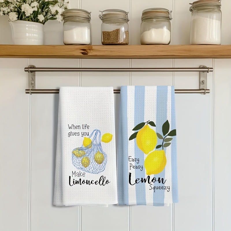 2Pcs, Lemon Mesh Kitchen Towel - Baking Kitchen Set review and price
