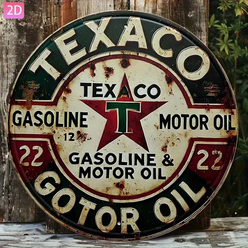 Vintage Texaco Oil Metal Sign— - Kitchen Uncle review and price