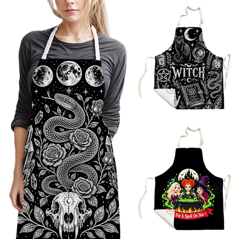 Gothic Witch Occult Apron Snak - Kitchen Witch Baking review and price